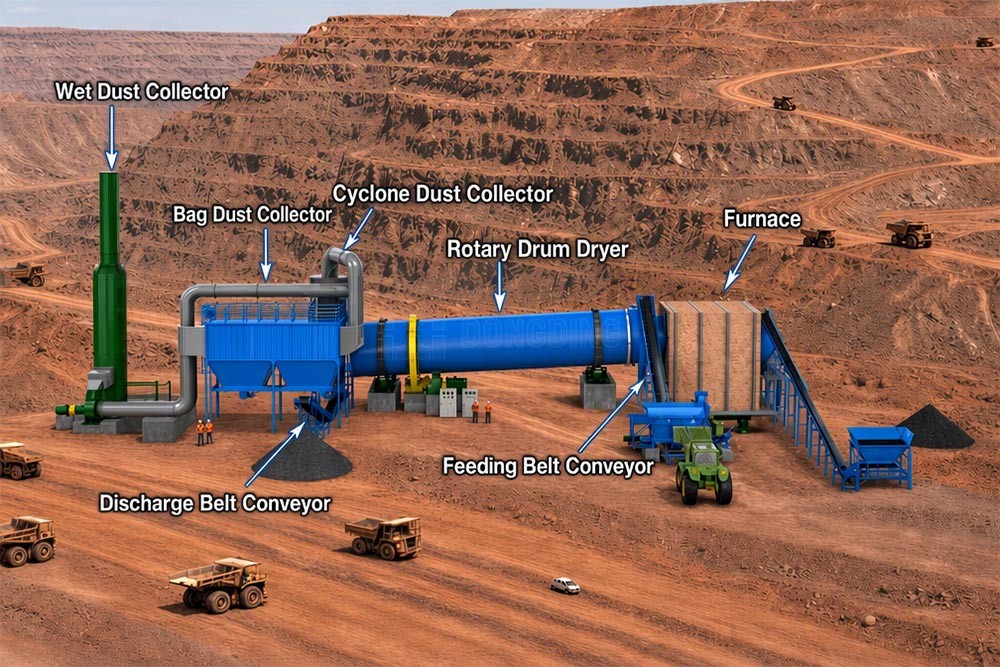Mineral Dryer working principle