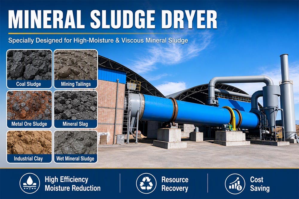 Mineral Sludge Rotary Dryer