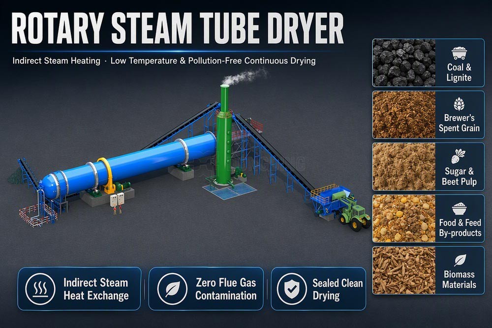 Rotary Steam Tube Dryer